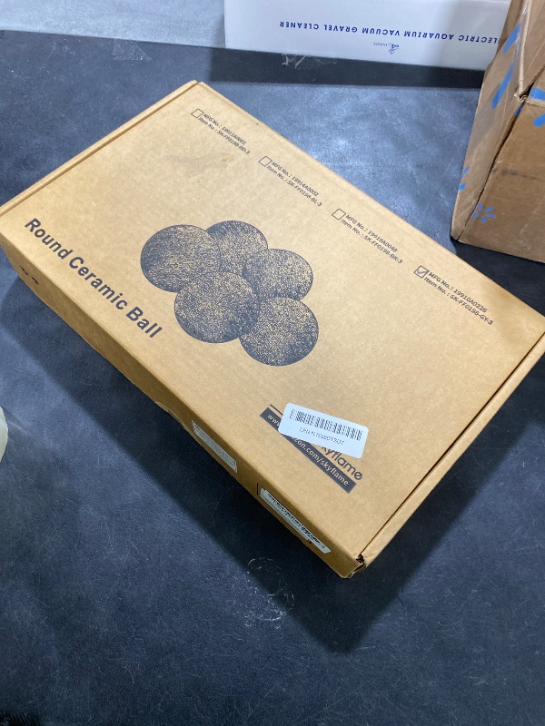 Photo 1 of Skyflame Ceramic Fireplace Balls, Set of 15 Round Fire Stones Set for Indoor and Outdoor Fire Pits or Fireplaces Accessory, 3 Inch, Gray