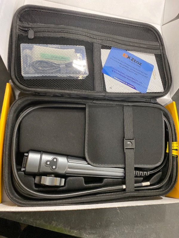 Photo 1 of DXZtoz Two-Way Articulating Borescope with Light, Video Industrial Endoscope Inspection Camera with 0.33in Articulated Scope for Engine Automotive Aircraft Mechanics- 5.5FT