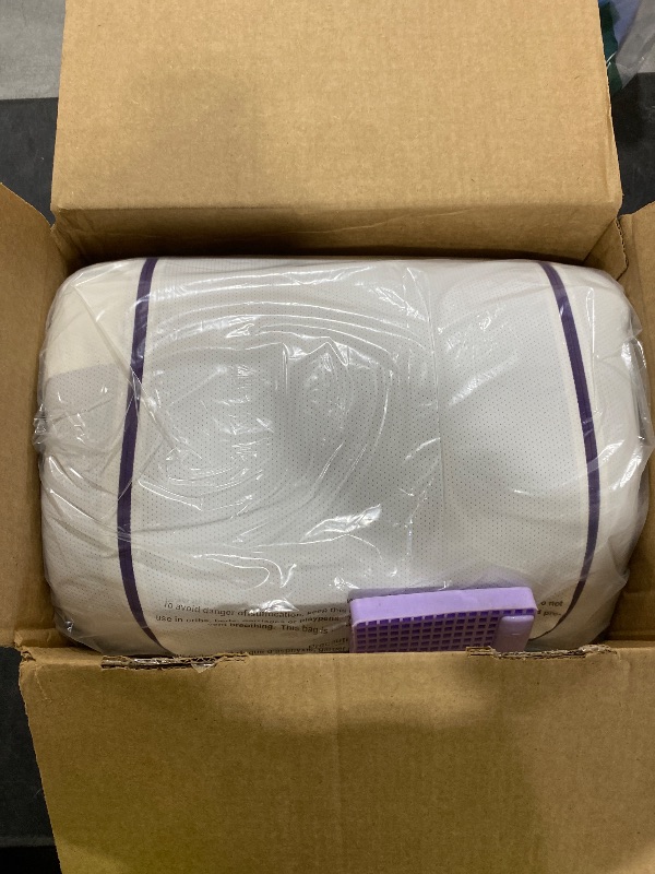 Photo 1 of Purple Pillow - GelFlex Grid, Cooling Ergonomic Support for Side, Back, Stomach Sleepers - Adjustable Boosters for Personalized Height, Firm Feeling, Standard Size - Ultra-Durable