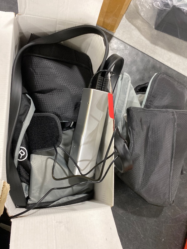 Photo 1 of pryfey Leg Massager with Heat and Compression, Foot Massager for Circulation and Pain Relief, 3 Timers, 12 Intensity, 6 Modes,3 Heating with Knee Massager,Gift for Man Woman Parents,Black