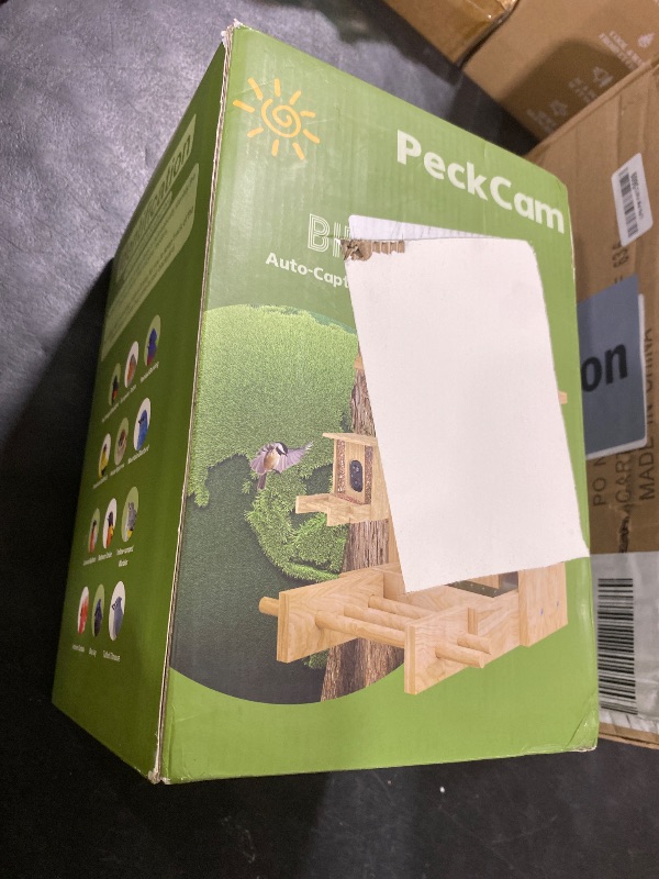 Photo 1 of PeckCam® Bird Feeder with Camera - 4MP 2K Live AI Bird Species Identification Instant Arrival Alerts - Smart Cameras Birds Feeders Solar Powered Birdwatching Gift for Birdlover Mom Dad, 2.4GHz WiFi