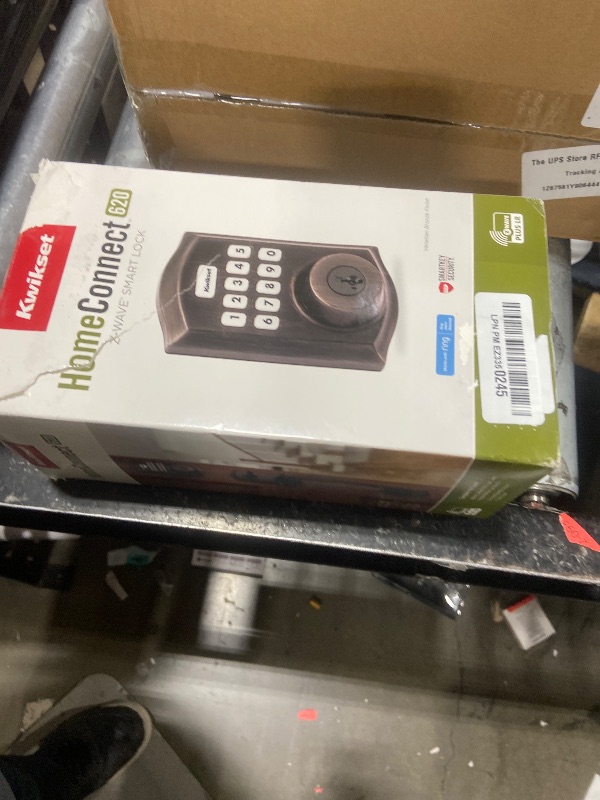 Photo 1 of Kwikset HomeConnect 620 Z-Wave Long Range Enabled Keypad Smart Lock Convenient Keyless Entry, Customizable User Codes, Ring Alarm Compatible, Hub Required, Sold Separately Venetian Bronze Traditional