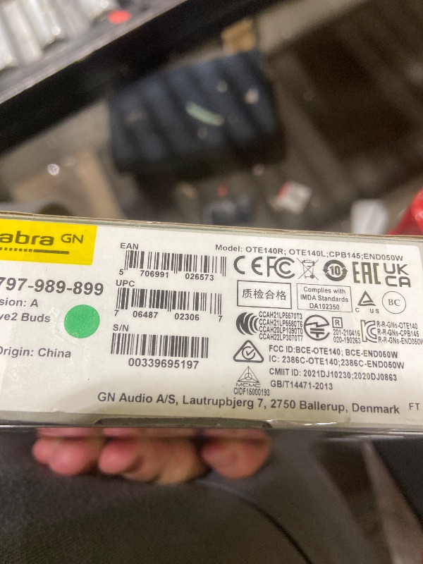 Photo 1 of Jabra Evolve2 True Wireless Earbuds - in-Ear Bluetooth Earbuds with Active Noise Cancellation MultiSensor Voice Technology - Certified to Work with Your Virtual Meeting Apps - Black