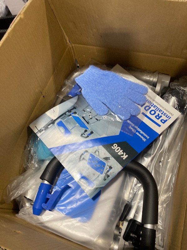 Photo 1 of Swive Shower Chair with Arms and Back Heavy Duty 500 lbs for Seniors Elderly Disabled or Bariatric Adults Bench Seat for Inside Shower Stall and Bathroom Bath Tub Seats Adjustable Stool