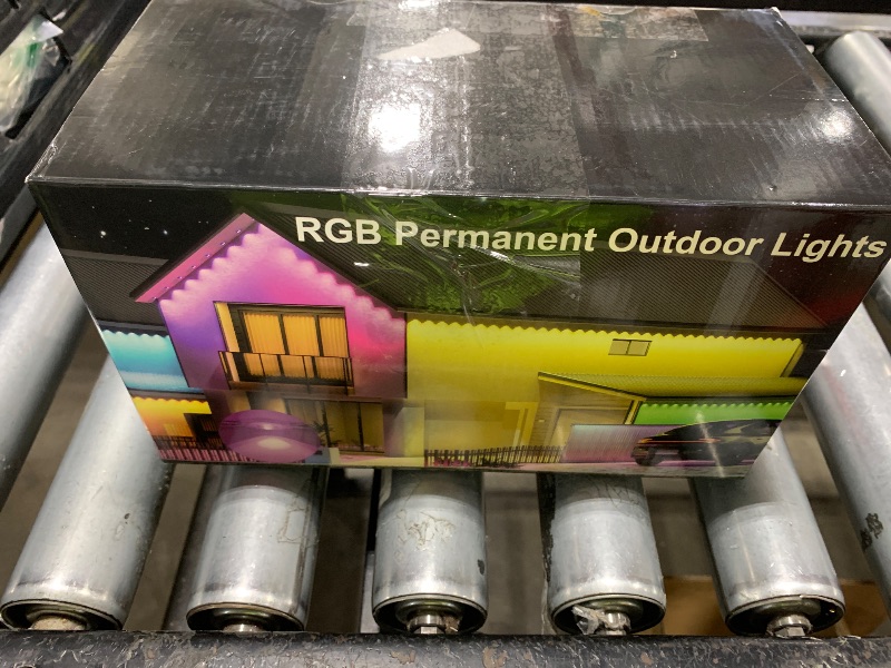 Photo 1 of MuliVid 150Ft Permanent Outdoor Lights,Smart RGB Outdoor Lights with Remote APP Control, IP67 Waterproof Outside Light for House for Christmas, Halloween, Holiday, Party, Daily