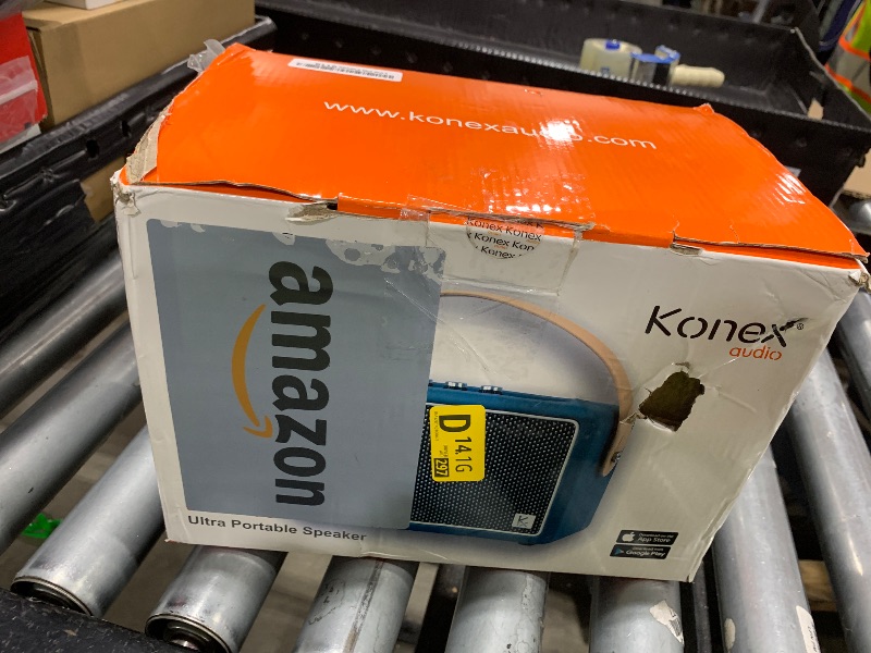 Photo 1 of Vintage Bluetooth Speakers, KONEX 40W Leather Portable Wireless Speaker, Bluetooth 4.2 Heavy Bass Music Player, 20H Long Playtime, Mid Century Modern Decor for Home, Office, Party, Gift for Friend