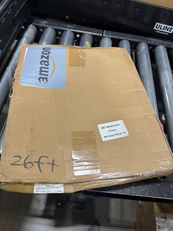 Photo 1 of Curved Ceiling Curtain Track Bendable Mount for Curtain Rail Bunk Bed Bay Window Room Divider Flexible Straight (White,8 m/ 26 ft)