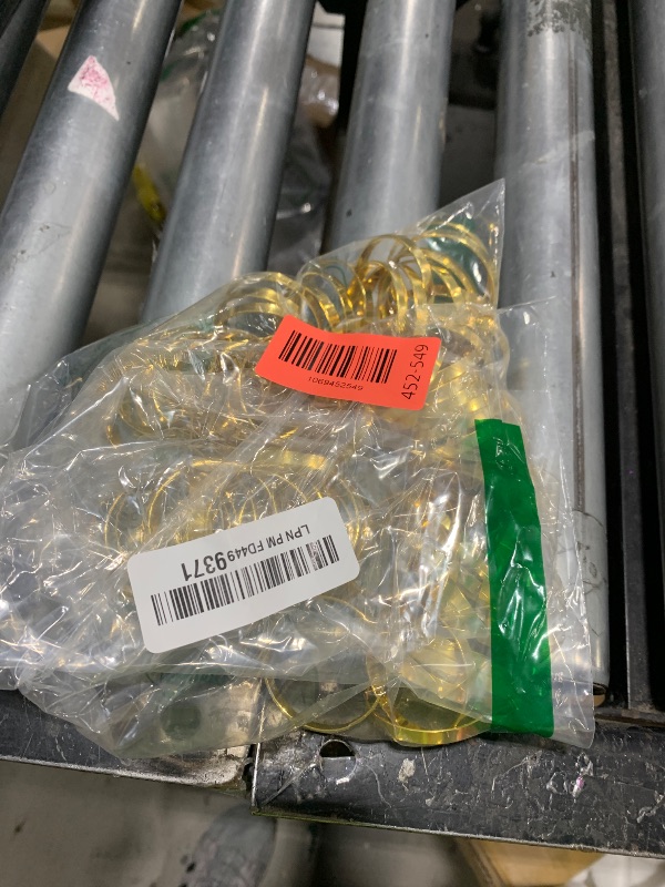 Photo 1 of 100 Pcs Gold Napkin Rings Bulk, Exquisite Round Napkin Ring Buckles, Suitable for Family Dinners, Weddings, Holiday Parties