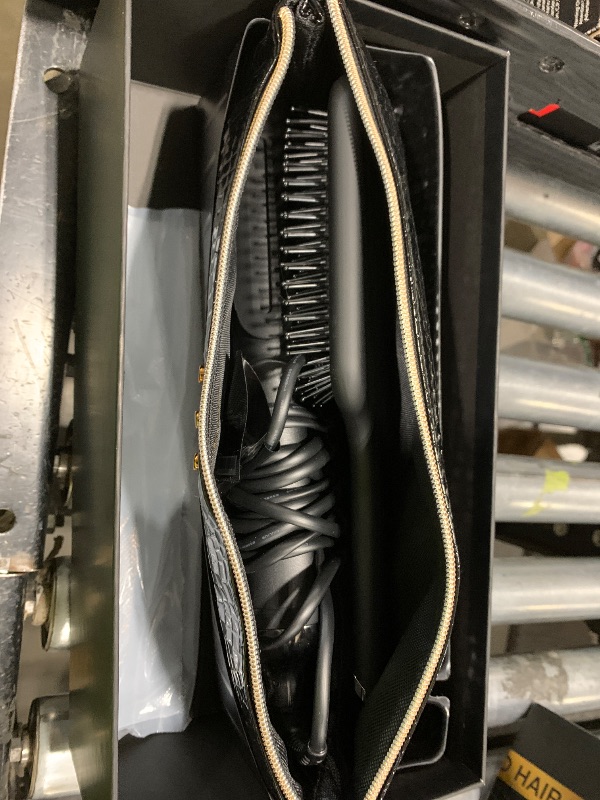 Photo 1 of ghd Platinum+ Professional Smart Flat Iron, Black, with Ultra-Gloss Ceramic Plates, Heat-Resistant Bag, All-Rounder Paddle Brush, Festive Gift Set