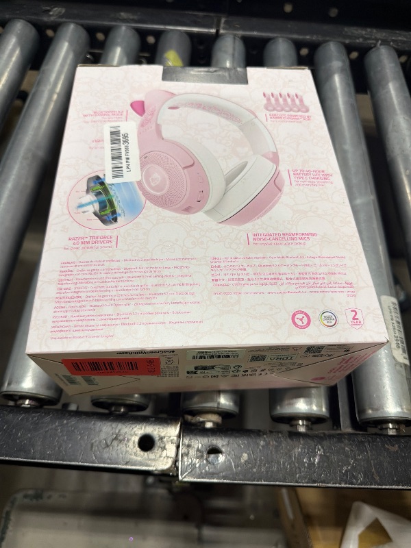Photo 1 of Razer Kraken Kitty V2 BT Wireless RGB Headset: Chroma RGB - Bluetooth 5.2-40 mm Drivers - 40 Hr Battery w/Type C Charging - Hello Kitty & Friends Edition