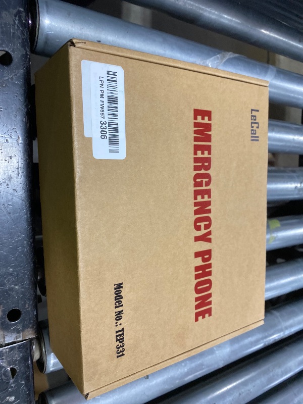 Photo 1 of LeCall Emergency Dialer Phone/Elevator Phone with Voice Announcement, ADA Compliant, Auto-Dial 911 and Programmable, TEP331