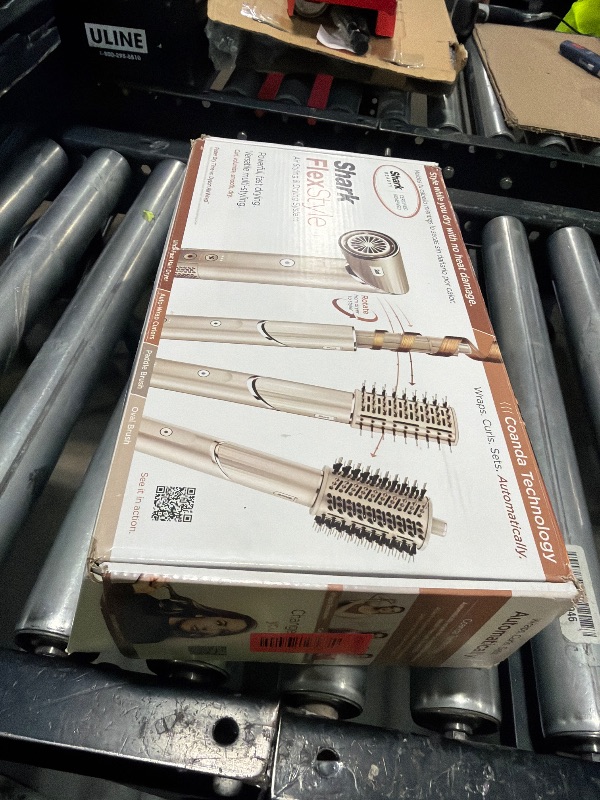 Photo 1 of Shark HD430REF (Refurbished) FlexStyle Air Styling & Drying System, Powerful Hair Dryer Brush & Multi-Styler with Auto-Wrap Curlers, Paddle Brush, Oval Brush, Concentrator Attachment, Stone (Renewed)