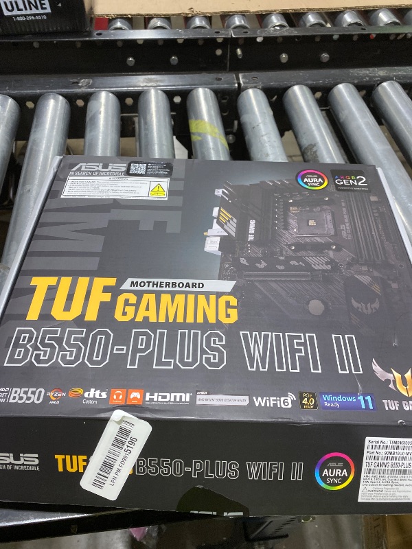 Photo 1 of ASUS TUF Gaming B550-PLUS WiFi II AMD AM4 (3rd Gen Ryzen™) ATX Gaming Motherboard (PCIe 4.0, WiFi 6, 2.5Gb LAN, BIOS Flashback, USB 3.2 Gen 2, Addressable Gen 2 RGB Header and Aura Sync)