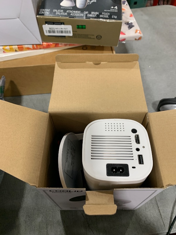 Photo 1 of [Built-in Apps & 2026 Upgraded] Mini Projector Support 4K 1080P Auto Keystone 180° Rotatable with WiFi 6 and Bluetooth 5.4, Projector Portable Compatibile with HDMI/TV Stick/Memory Stick/Laptop-White