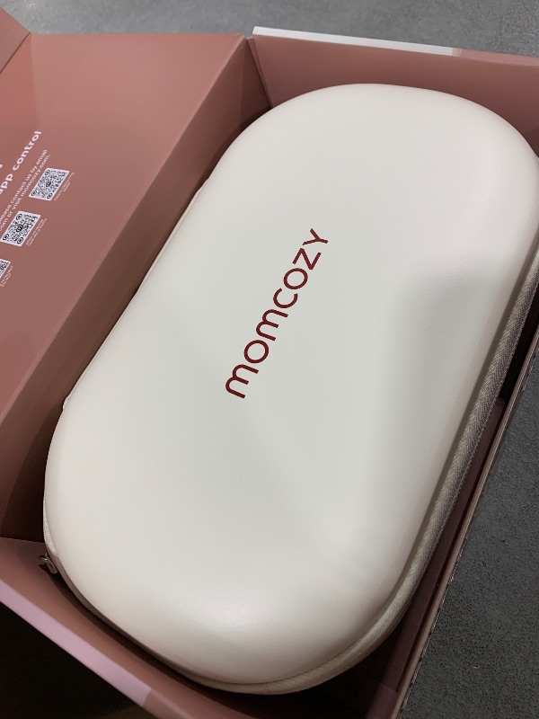 Photo 1 of Momcozy M5 Smart APP Controlled Wearable Breast Pump, Hands-Free Wireless Electric Pump, 3 Modes 9 Suction Levels, BPA-Free, Portable Lightweight, 24mm Flange, 2-Pack Cozy Red
