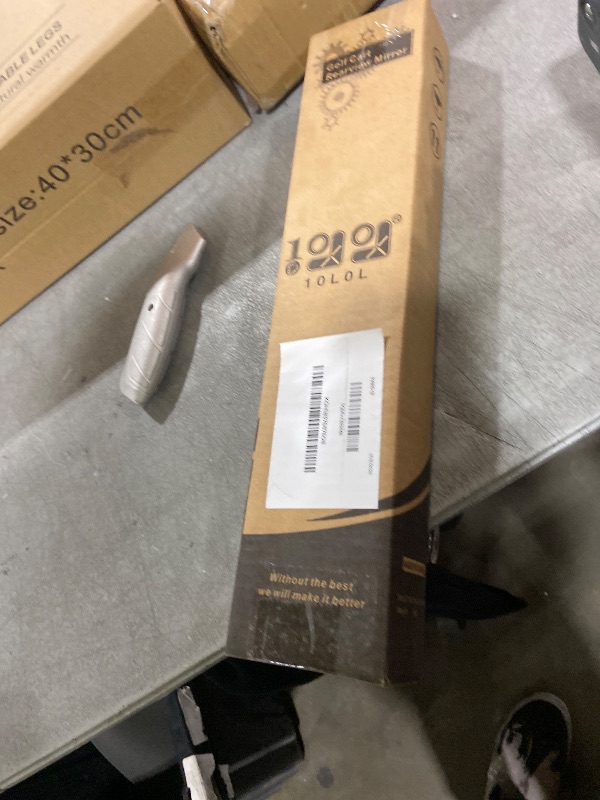 Photo 1 of 10L0L Universal Adjustable Golf Cart Panoramic Rear View Mirror, Rotatable 270 Rotation 16.5"Wide Angle Full Rearview Golf Cart Mirror for EZ Go, Club Car, Yamaha