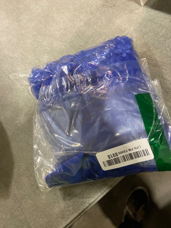 Photo 1 of **USED** VIMPUNEC Womens Summer Halter Mini A Line Swing Dress Wedding Guest Formal Cocktail Homecoming Dress Royal Blue S