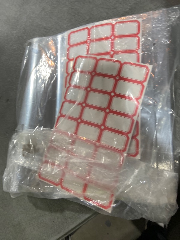 Photo 1 of 100-pack 10.2 x 15 Inches Gallon Stand Up Mylar Bags with Clear Window Large Resealable Foil Pouches for Food Storage Smell Proof Edible Packaging Bag for Small Business, Bulk