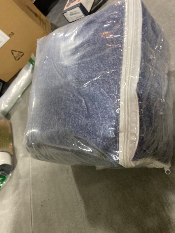 Photo 1 of Jcones T Cushion Sofa Slipcover 4 Pieces Sofa Covers for T Cushion Couch Soft Sofa Slip Covers Furniture Protector with 3 Individual T Shape Seat Covers (Blue Gray, 3 Cushions)