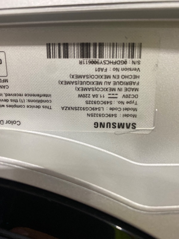 Photo 1 of Samsung 49" Odyssey G93SC Series Curved Gaming Monitor, QD-OLED, 240Hz, 0.03ms, DQHD, G-Sync Compatible, FreeSync Premium Pro, Adjustable Stand