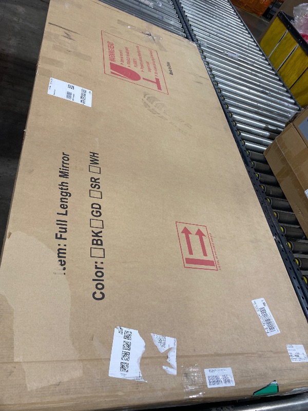 Photo 1 of Coomily Full Length Mirror, 71"×32" Wooden Mirror Full Length with Stand Wood Floor Mirror, Oversized Stand Up Mirrors Large Wall Mirrors, Wall Mounted Mirrors, Arched Vintage Style, Walnut