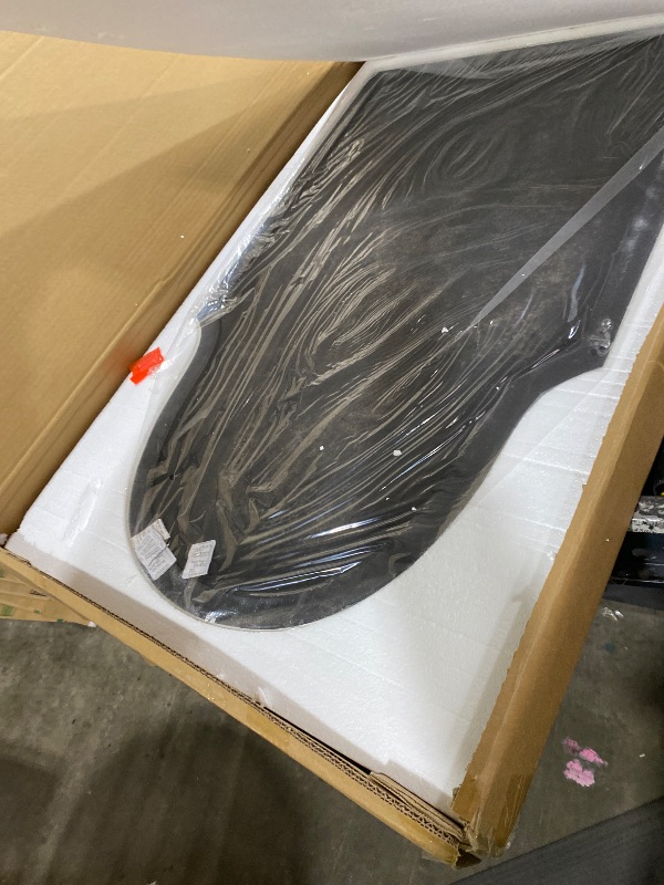 Photo 1 of 36x22 inches Arched Window Wall Mirrors with Grids, White Farmhouse Wooden Arch Mirror for Dresser, Bedroom, Stairways, Entryway and Living Rooms Decorative