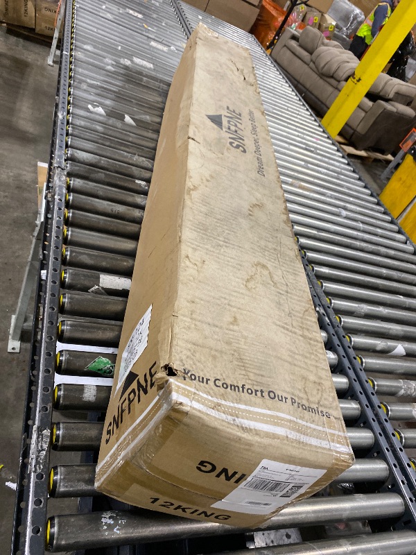 Photo 1 of SNFPNE 12 Inch King Mattress - Medium Firm Hybrid Mattress with Individual Pocket Springs for Pressure Relief & Motion lsolation, Fiberglass-Free, 80" x 76"