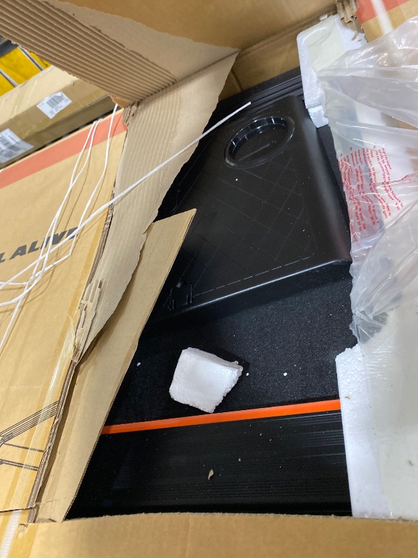 Photo 1 of Treadmill with Incline, 3 in 1 Under Desk Treadmill Walking Pad with Removable Desk Workstation 3.5HP Foldable Compact Walking Treadmills for Home Small Office with Wristband Remote Control
