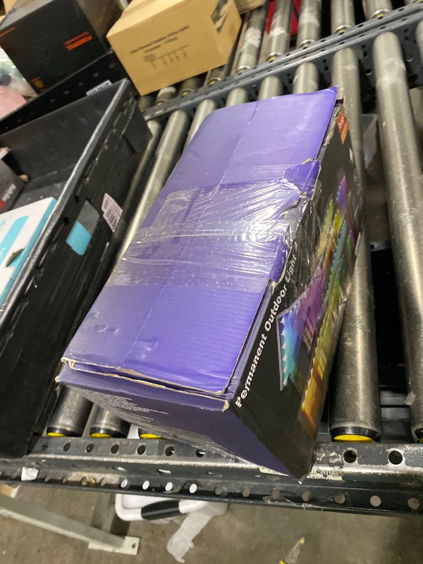 Photo 1 of 150ft Permanent Outdoor Lights with 90 LEDs, IP68 Waterproof Smart RGB+IC LED Christmas Light with 75 Scene Modes, Holiday Lights for Christmas Outdoor Decor, Work with Wi-Fi, Alexa & Google Assistant