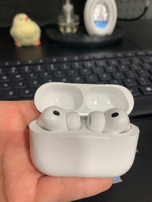 Photo 1 of Apple AirPods Pro 3 Wireless Earbuds, Active Noise Cancellation, Live Translation, Heart Rate Sensing,Hearing Aid Feature,Bluetooth Headphones,Spatial Audio, High-Fidelity Sound, USB-C Charging, White