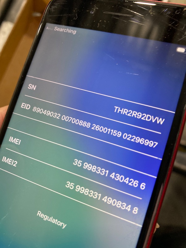 Photo 1 of Apple iPhone SE 3rd Gen, 128GB, RED - Unlocked (Renewed)