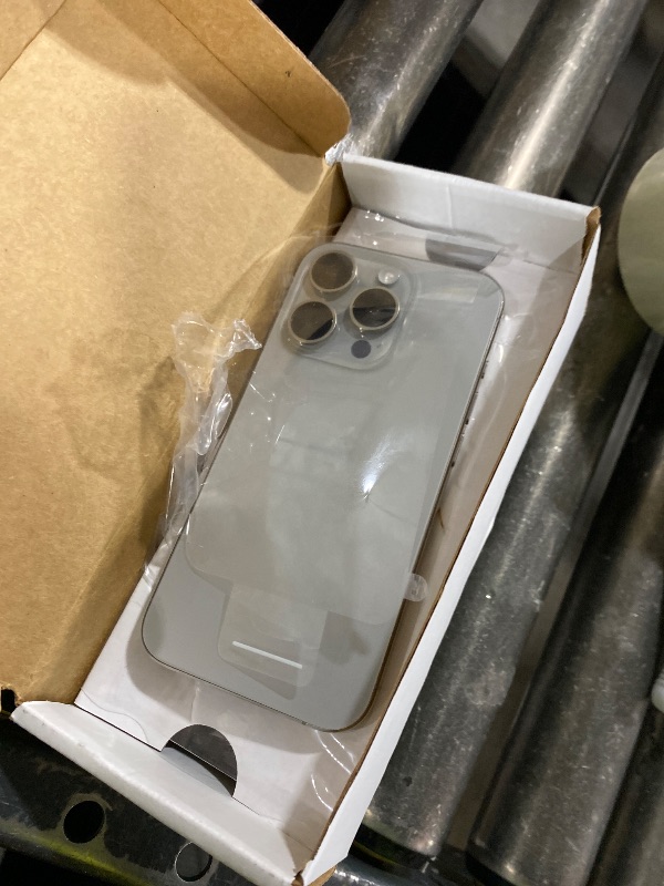 Photo 1 of Apple iPhone 15 Pro, 128GB, Natural Titanium - Unlocked (Renewed)