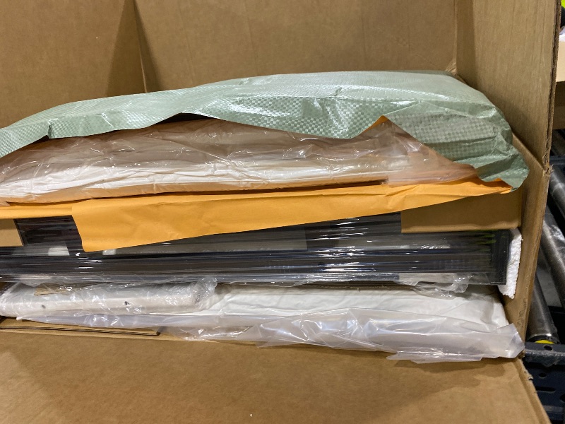 Photo 1 of ( PARTIAL SET )81.9'' King Pull Out Sofa Bed, 3-in-1 Convertible Sleeper Sofa Bed, Velvet Futon Couch with 3 Pillows & Golden Accent Design, Comfy 3 Seater Couch for Living Room, Small Space, Dark Grey

