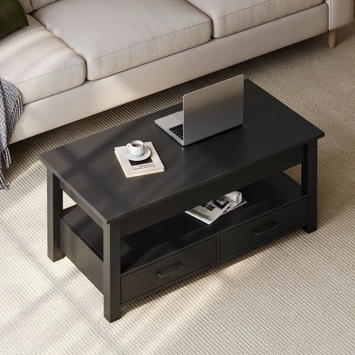 Photo 1 of MISSING PARTS, FOR PARTS ONLY**************Coffee Table with Storage, Lift Top Coffee Table for Living Room 39.4" Black
