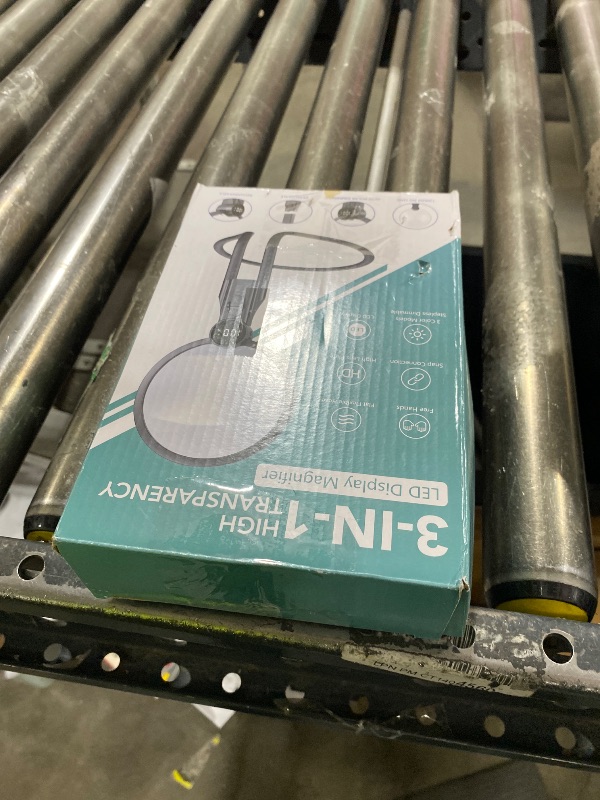 Photo 1 of EVINYEP 2500mAh Magnifying Glass with Light, Upgrade LCD Display Screen 5X/10X Lighted Magnifier for Seniors & Low Vision, Hands Free Magnifier for Reading, Knitting, Cross Stitch & Crafts(Black)