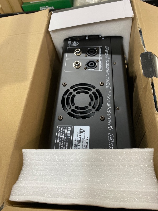 Photo 1 of BOMGE Powered Mixer 8 Channel -2x400W Amplifier r w/USB Drive for PC Recording - XLR Mic Input - 48V Power - 7-Band EQ - RCA I/O -256 DSP Processor for Professional & Beginners