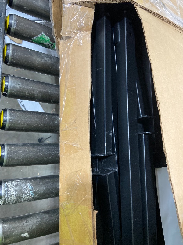 Photo 1 of Eastrexon Folding Chair Rack, Heavy-Duty Folding Chair Cart with Swivel Wheels, Holds 12 Tables or 84 Chairs, Up to 1000 LBS Capacity, 2 Binding Ropes, Dust Cover, 72“L x 33”W x74”H, Black