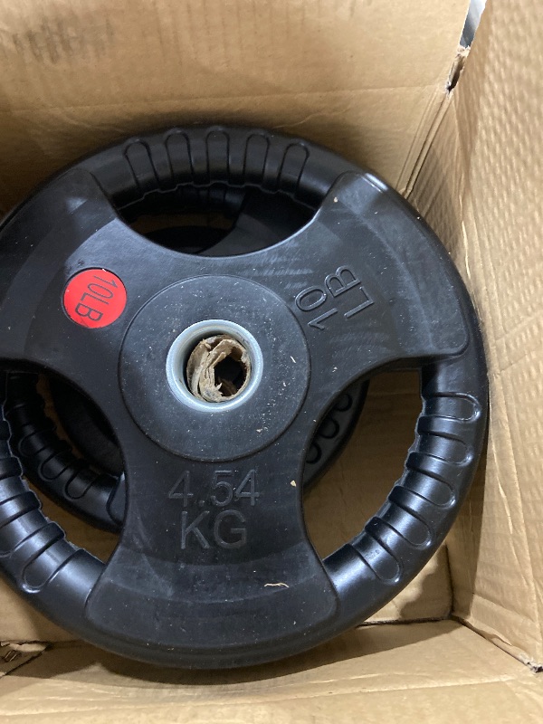 Photo 1 of Fitvids 1 Inch Standard Barbell Weight Plates and Bar Set, 5 FT Barbell Bar and 85 LB(2.5-25 LB) Barbell Weight Set for Home Gym Strength Training, Rubber Coate Design