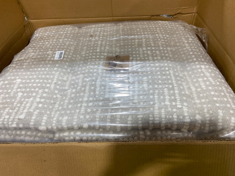 Photo 1 of FRELISH DECOR Wool Cotton Area Rug for Living Room and Bedroom, 9'x12' Handwoven Braided Chunky Knit Cable Rugs, Farmhouse Contemporary Area Rug: Wool Ivory Premium