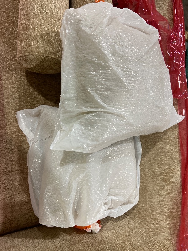 Photo 1 of Manhattan Comfort Ulka 96-Inch Contemporary Boucle Sofa for Living Room with Premium Pine Wood Frame, Metal Base, High-Density Foam Padding & 2 Bolster Pillows, Light Brown