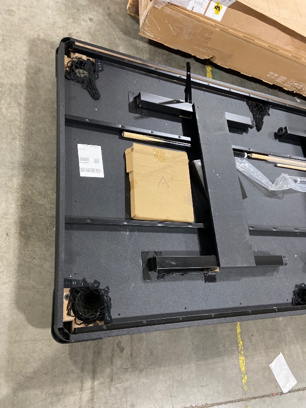 Photo 1 of GoSports Full Size 8 ft x 4.2 ft Billiards Game Table - Foldable Design, Includes Full Set of Pool Balls, 2 Cue Sticks, Chalk, and Felt Brush - Black