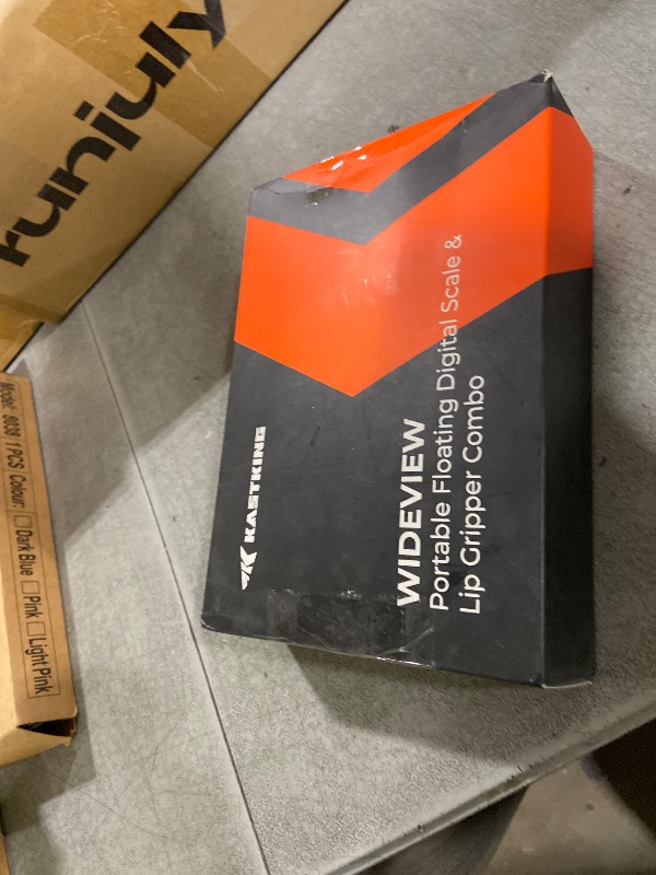 Photo 1 of KastKing Fish Scale, WideView Floating Waterproof Digital Scale with No-Puncture Lip Gripper, 2.5” Large LCD Display, 110lb Capacity, Stores up to 9 Weights, Black