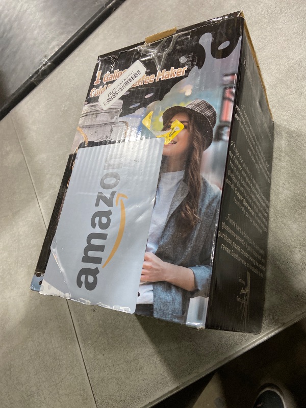 Photo 1 of 1 Gallon Cold Brew Coffee Maker - 3rd Generation Fine Mesh Filter - Stainless Steel Spigot - Extra Thick Large Glass Mason Jar Drink Dispenser Carafe, Iced Coffee Maker & Sun Tea Pitcher with Infuser.