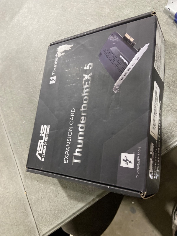 Photo 1 of ASUS ThunderboltEX 5 Expansion Card – Dual Thunderbolt™ 5 USB-C Ports, 120Gbps Bandwidth, DisplayPort™ 2.1, PCIe 4.0 x4, USB4®, Compatible for Intel 800 Series Motherboards