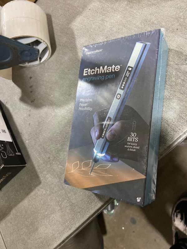 Photo 1 of EtchMate Engraving Pen for Metal, Wood, Glass, Plastic & All Materials - Engraver Pen Tool - Teen Boy Gifts - Unique Gifts for Women, Teenage Girl - Cool Easter Gift Ideas - Craft Kits for Adults