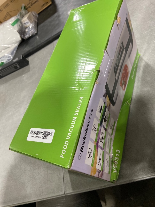 Photo 1 of 95kPa Vacuum Sealer Machine with AquaLock Technology, for Moist Seals, 2X Seal & 130W, Fully Automatic Food Sealer, Built-In Cutter, Bag Storage & Hose, Precision Sealing, 2 Bag Rolls,Stainless Steel