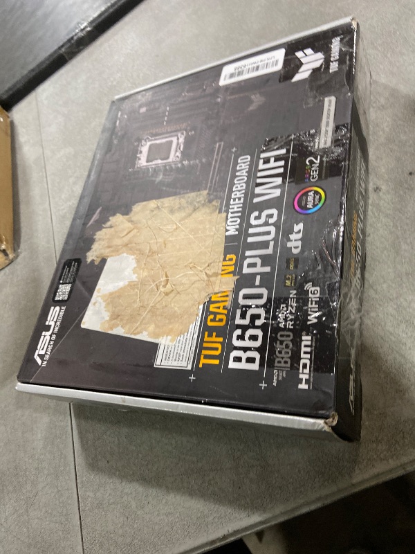 Photo 1 of ASUS TUF Gaming B650-PLUS WiFi AMD B650 AM5 Ryzen™ Desktop 9000 8000 and 7000 ATX Motherboard, 14 Power Stages, PCIe® 5.0 M.2, DDR5 Memory, WiFi 6 and 2.5 Gb Ethernet, USB4® Support Aura Sync