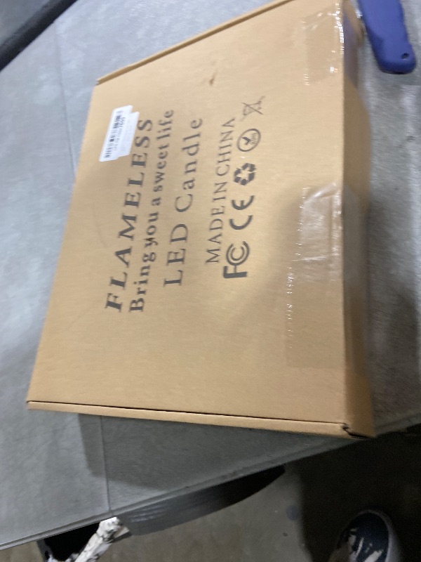 Photo 1 of Enido 10 Pc Flameless LED Candles with Remote & Timer, Battery Operated Acrylic Pillar Set, Flickering Electric Lights with Embedded Star String for Cozy Home & Holiday Romantic Decor (Matte Red)