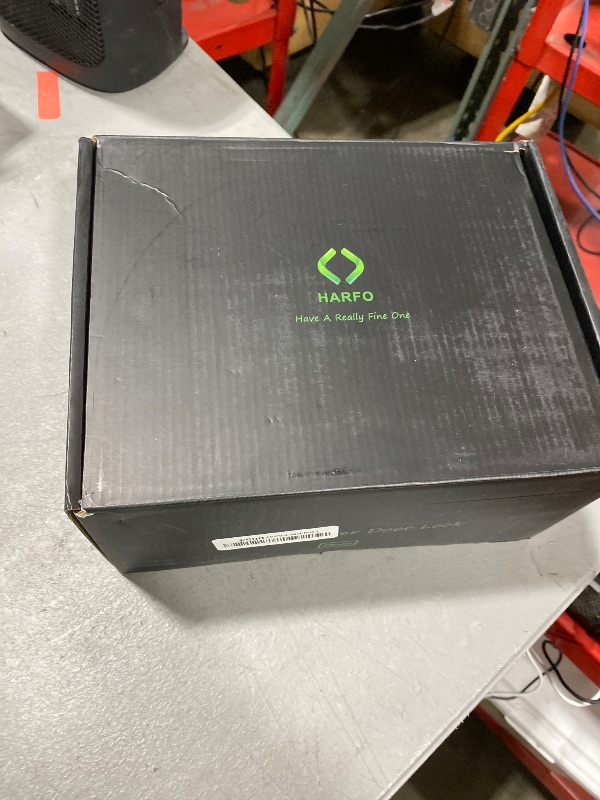 Photo 1 of Harfo Fingerprint Door Lock, Heavy Duty Full APP Control Touchscreen Keypad Keyless Lock with Reversible Handle, Perfect for Home/Office/Bedroom Doors (Gold)