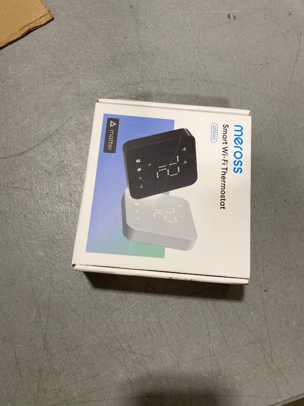 Photo 1 of meross Smart Thermostat for Home, WiFi Thermostat Works with Matter, Alexa, Apple Home, Google Assistant, App & Voice Control, 7x24h Scheduling, Energy Saving, C-Wire Required